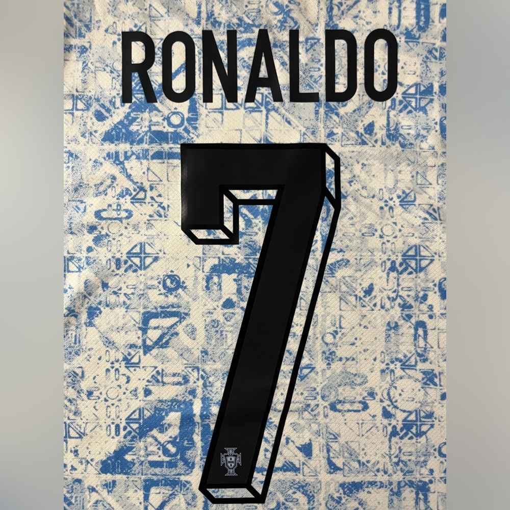 Ronaldo #7 Portugal Away Jersey Blue Soccer Football Euro 2024 - Picture 3 of 6